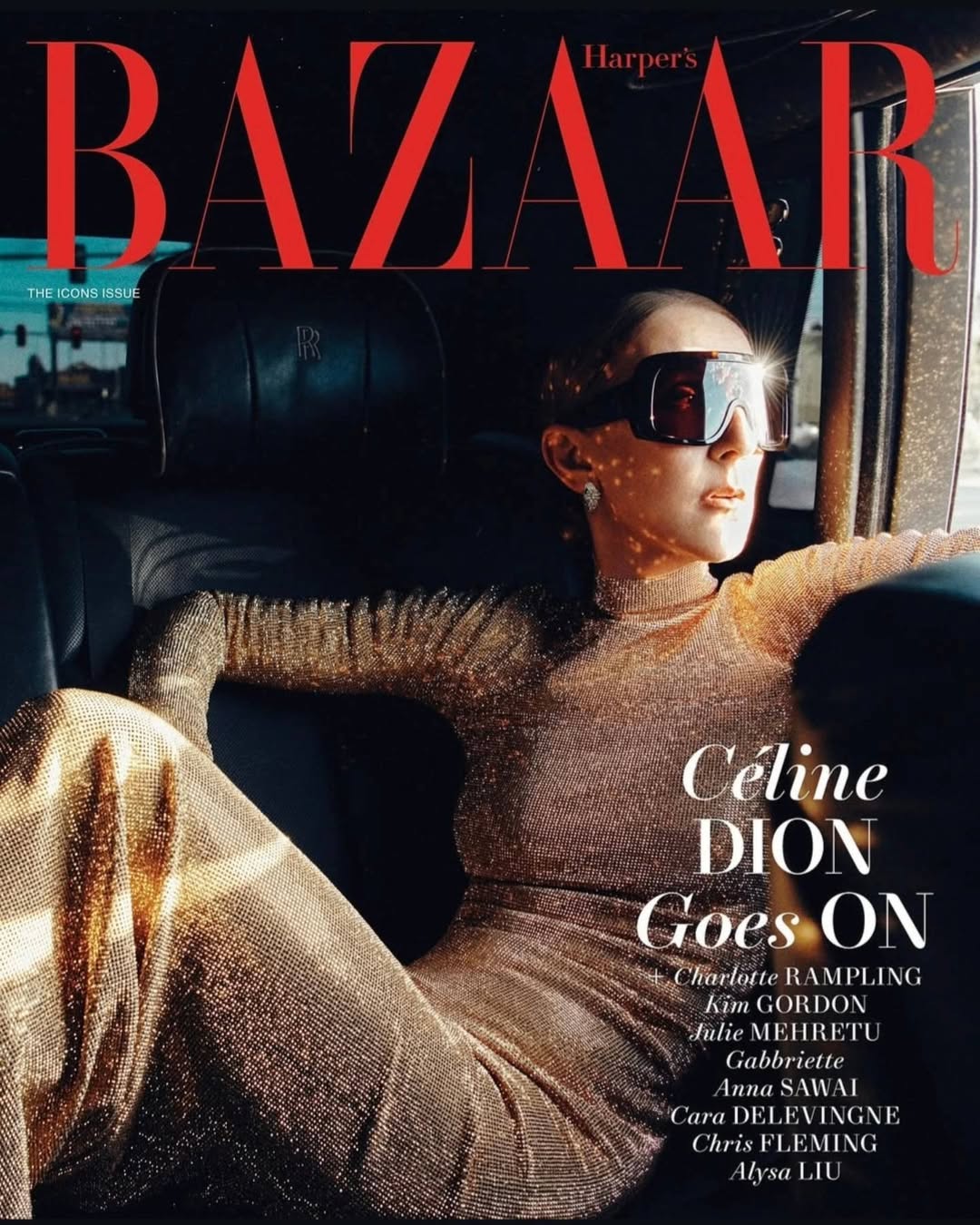 The iconic @celinedion for @harpersbazaarus The Ic...