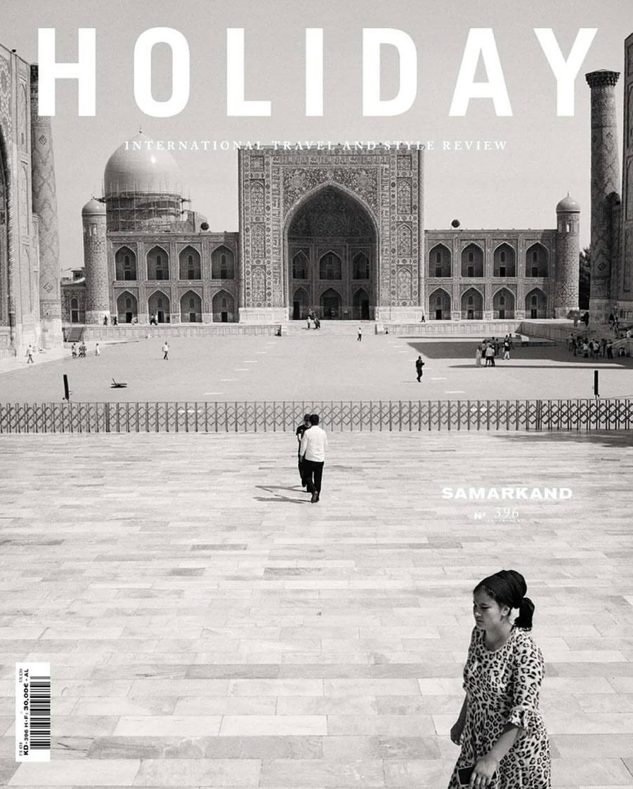 @holidaymagazine No.396 Autumn/ Winter 2025-2026 issue devoted to Samarkand, an Uzbek city 
Cover by @olivierkervern 
Creative direction by @atelierfranckdurand

scanning and grading by @granondigital