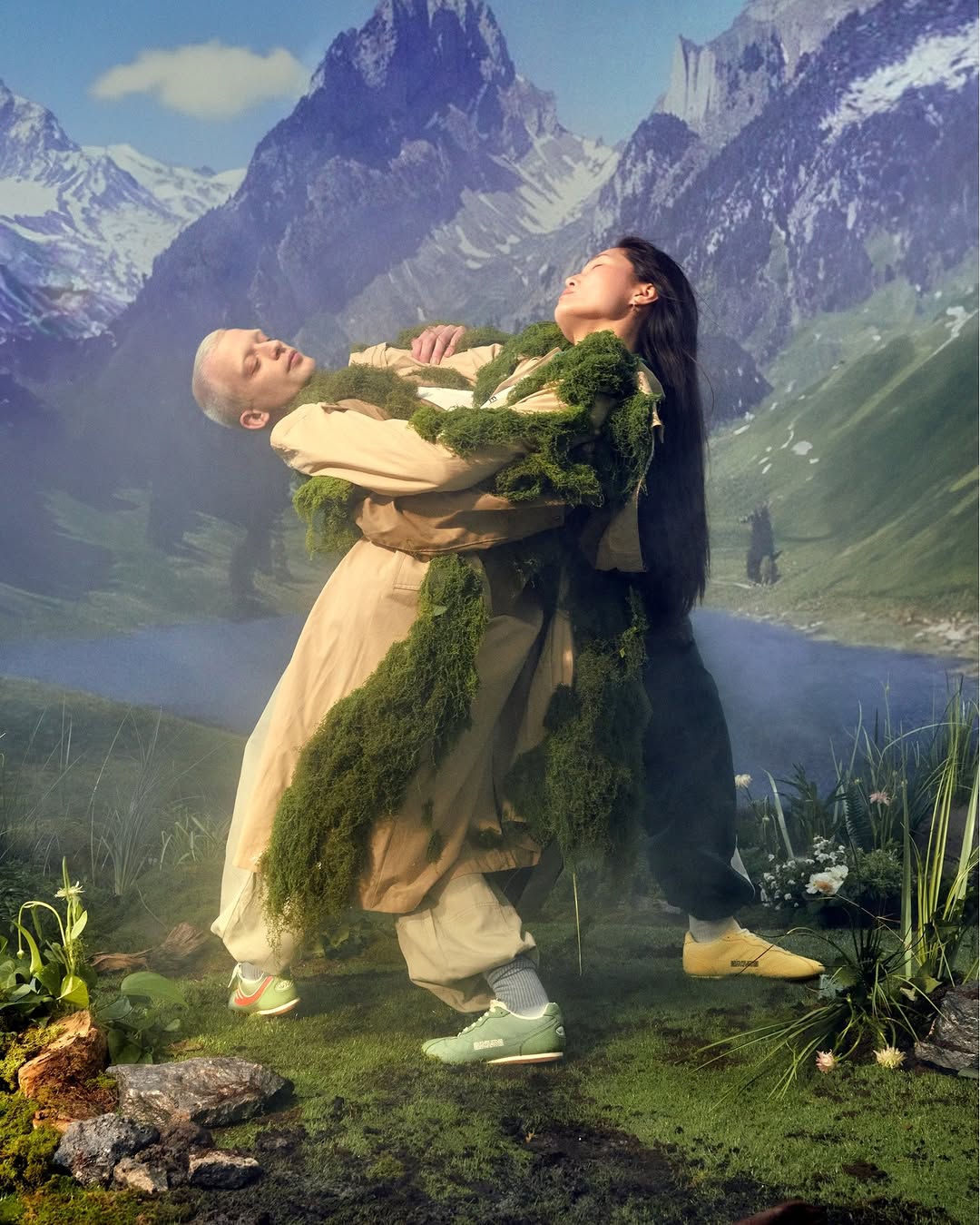 New @moea.io campaign directed by @lisaboostani 

Post-production by @granondigital 

Staring @m.ganbold________ 
and @roussel_arthur 
DOP @louise_gholam 
DOP assistant @lolaloubet 
Art director @rachel_agc 
Head electrician @come.nolo 
Set design by @sandjillstudio 
Set design assistant @nannagreiersen 
Styling by @_joelleng_
Make up by @jenniferlecorre 
Hair color by @romain__duplessy 
Production by @camille_victorine_ 
Shoe design by @mg_monsieurgermain 
Graphic design by Xavier Sallustrau
Art director @sarahnimirm