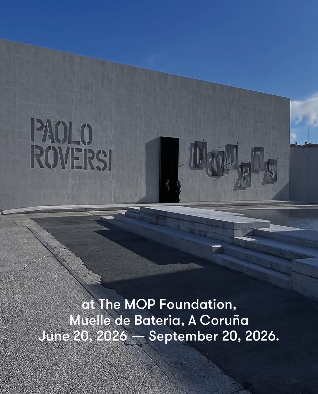 @roversi exhibition ‘Doubts’ at @themopfoundation, La Coruña

Curator @clarabelleville
Scenographer @ania_martchenko
Visual identity @mmparisdotcom 
Scanning & Fine Art printing @granondigital