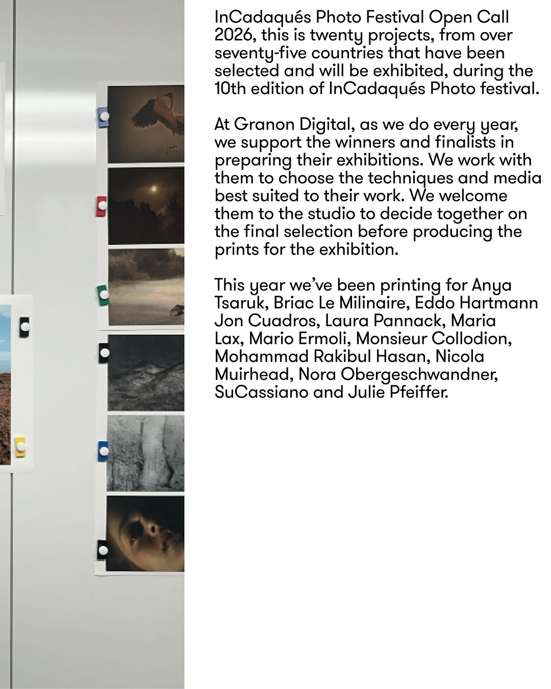@incadaques_festival Open Call 2026
with
@briac_lm @jncdrs @monsieur_collodion @su_cassiano @d.m.terblanche @juliepeifferphotographe @mario_ermoli @nora_obergeschwandner @alain.licari @eddohartmann @mohammadrakibulhasan @maria_lax_ @nmuirhead_photo @laurapannack @anyatsaruuk @leonardotaddei_bkp
#incadaques #opencall