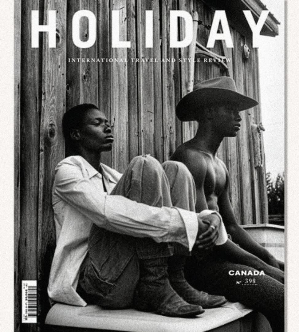 Holiday magazine No.398, The Canada Issue @holidaymagazine 
shot by @olivierkervern 

Awar and Tidiane @awarodhiang  @heisteez  Styled by @tony_irvine 
Thanks to @holidaymagazine  @atelierfranckdurand  @raquelandresv @andypolan.co  @jordanr.bruneau  @_madamebrown @shannonmarcoux 

and @granondigital for the scanning, grading and retouching.