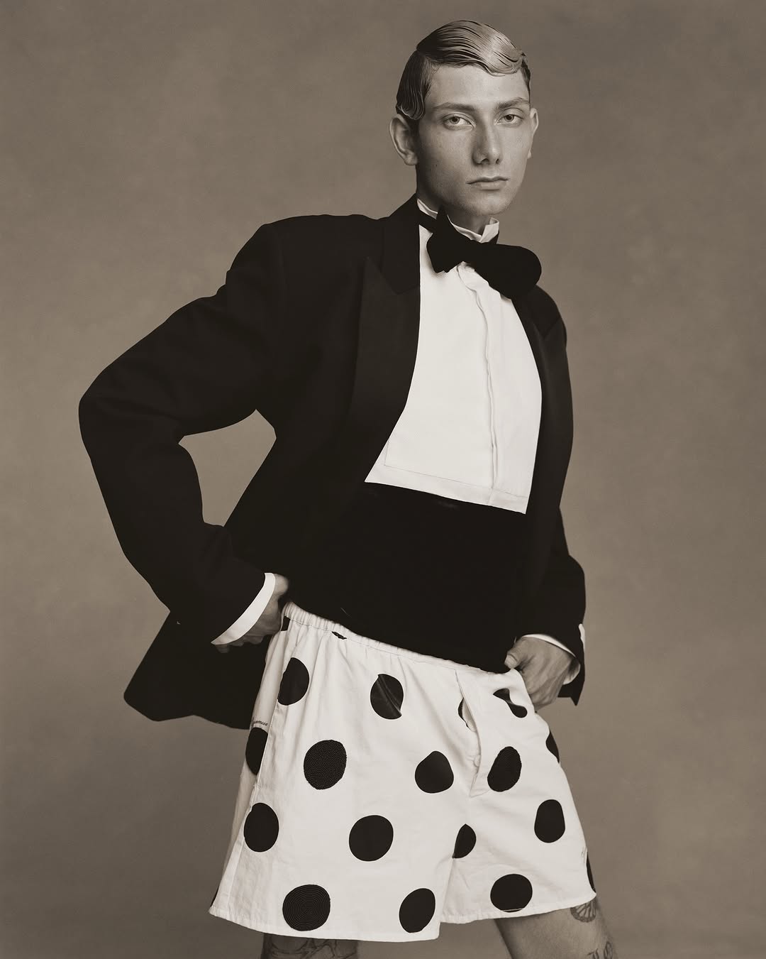 Tuxedos for @wsjmag 

Photographer @nadineijewere 
Stylist @tonnegood 
Hair @dylanchavles 
Makeup @fulviafarolfi 
Manicurist @theguythatdoesnails
Set Design @babywalton 
Casting @julialangecasting @tesswilcoxcast
Models @sponsorsantana at Soul Artist, @lumavito_ at Women Management, @danyelletaylor.portal at Next Management, @hall_hermawan at Lumien Creative, @charles.matadin at IMG Models, @pypantlino at Next Management

Special thank you 💫 @transtephanie_ @rhiannarule 

WSJ. Magazine Editor in Chief @sarahballsy

Production @gtsprod ✨
Locations @yellostudionyc @steinerstudiosbk
Post production @crosspost.ltd