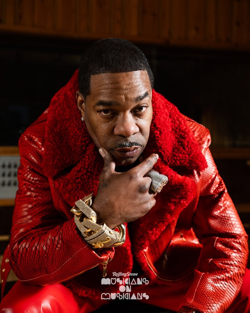 Josefina Santos X Busta Rhymes for Rolling Stone Jan. 26