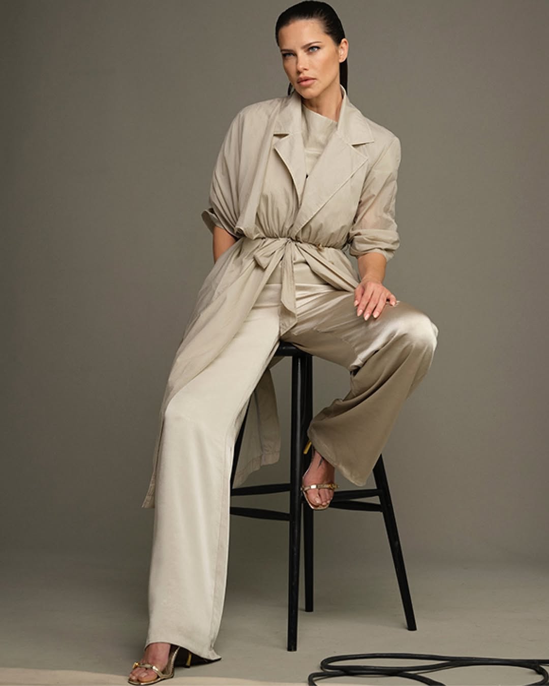 #bts with @adrianalima for Donna Karan SS26 Collec...