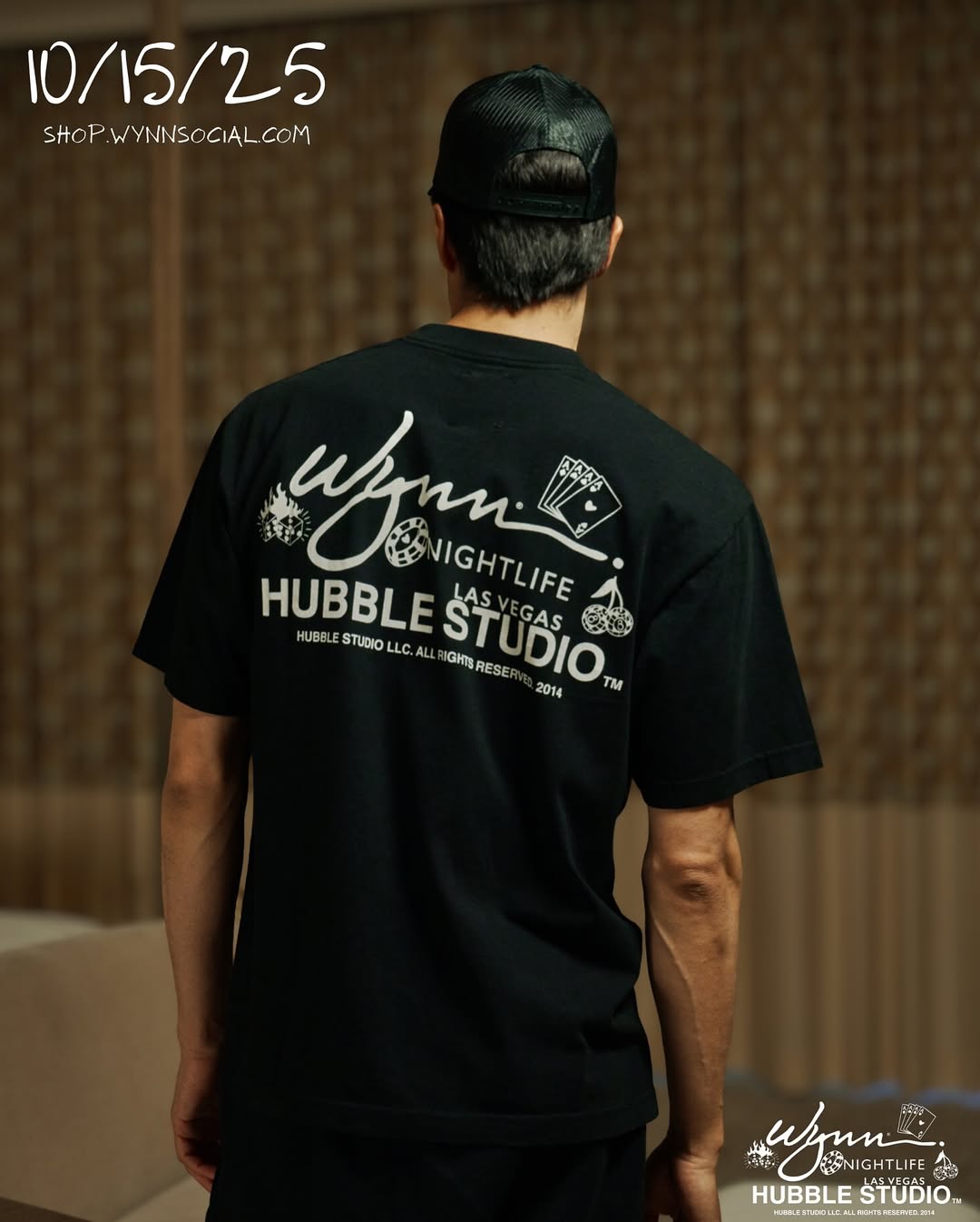 The wait is almost over—full collection releasing WED. OCT 15 

Shop.WynnSocial.com 

#WynnNightlife #HubbleStudio