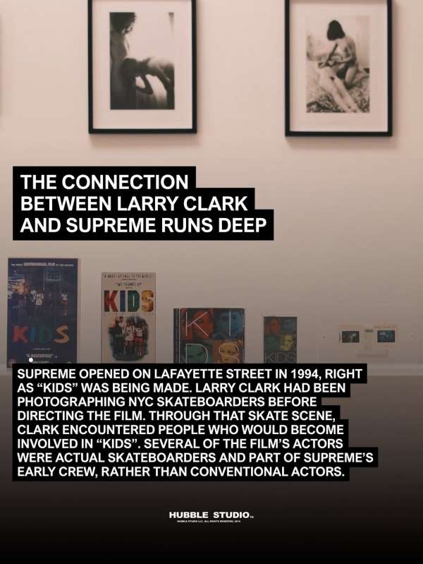 Larry Clark’s upcoming @supremenewyork coll...