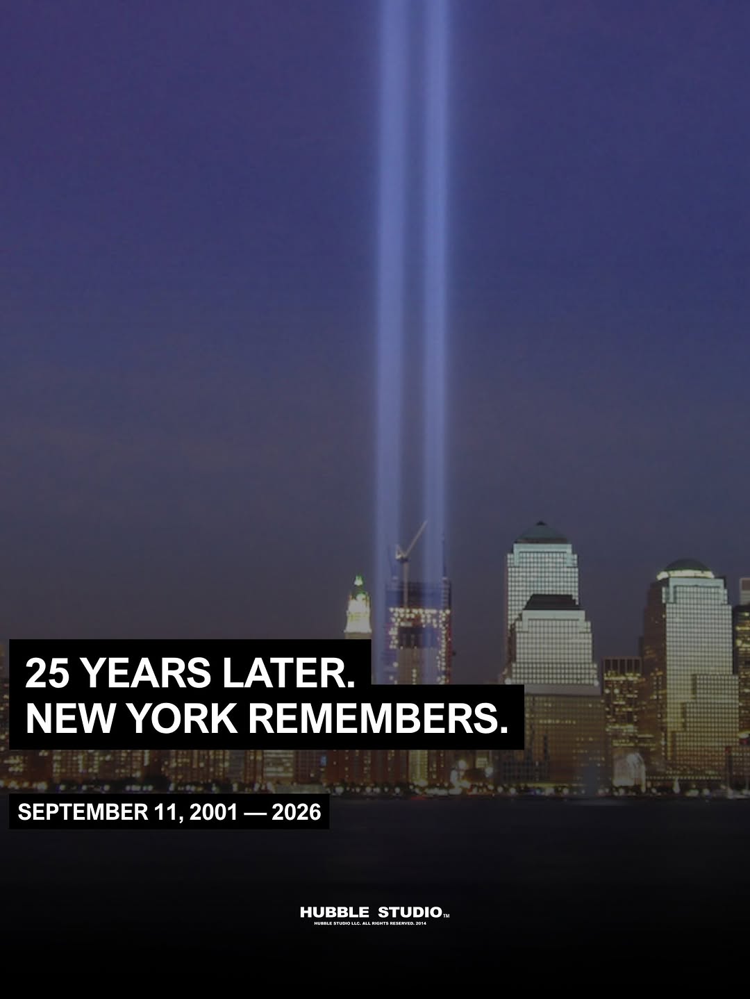 25 years later, we remember.

The Twin Towers were more than part of the New York skyline. They were part of everyday life filled with people who went to work that morning expecting to come home.

On September 11, 2001, nearly 3,000 lives were lost and countless others were changed forever.

Today, we honor those we lost, those who ran toward danger to help, and the families who continue to carry their memory.

September 11, 2001.
We will never forget.

- Hubble Studio

#NeverForget #September11 #Remember911 #WorldTradeCenter #TwinTowers