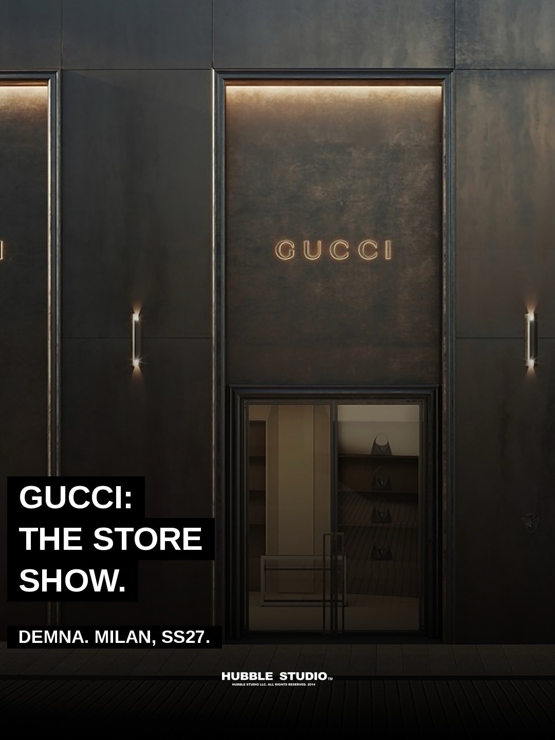 The store is the set.

For his second Gucci show, Demna didn’t build a runway. He built a boutique.

Models walked in as customers. A street entrance switched between rain and sun. Mirrors, bossa nova, oversized horsebits, big furs, rugby polos.

The Milanese sciura. The tanned playboy. The bombshell.

“Gucci is luxury that wants to be seen.”

The most talked-about set of the week was a shop floor. Every space can be a stage.

#Gucci #Demna #SS27 #MilanFashionWeek #HubbleStudio