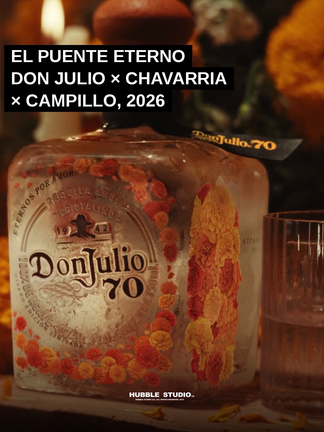 El Puente Eterno, filmed at Hubble Studio.

For Día de Muertos, Tequila Don Julio brings together Mexican designers Willy Chavarria and Patricio Campillo for a celebration of love, memory and the connections that remain.

Inspired by El Puente Eterno, Campillo designed the Don Julio 70 Añejo Cristalino Artist Edition bottle, while Chavarria stepped behind the camera to direct the film.

A meeting of fashion, film, culture and tradition, brought to life at Hubble Studio, Los Angeles.

@donjuliotequila × @newyorkwilly × @campillo_official

#HubbleStudio #WillyChavarria #DonJulio #PatricioCampillo #DiaDeMuertos