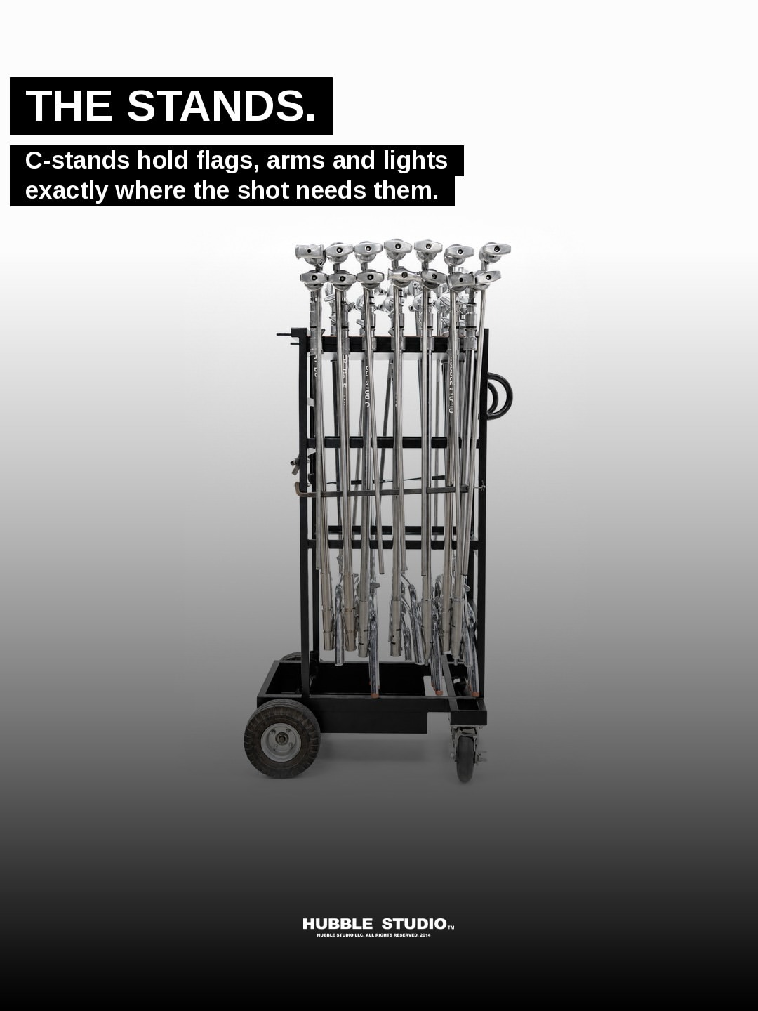 Every set starts with a cart.

C-stands. Apple boxes in four sizes. Sandbags. Flags, nets, clamps. The drawer of tape, clips and the thing someone always needs in the next five minutes.

Here’s what rolls onto a Hubble stage before anyone calls action.

Save it for your next package.

#HubbleEQ #HubbleStudio #GripEquipment #OnSet #LosAngelesProduction