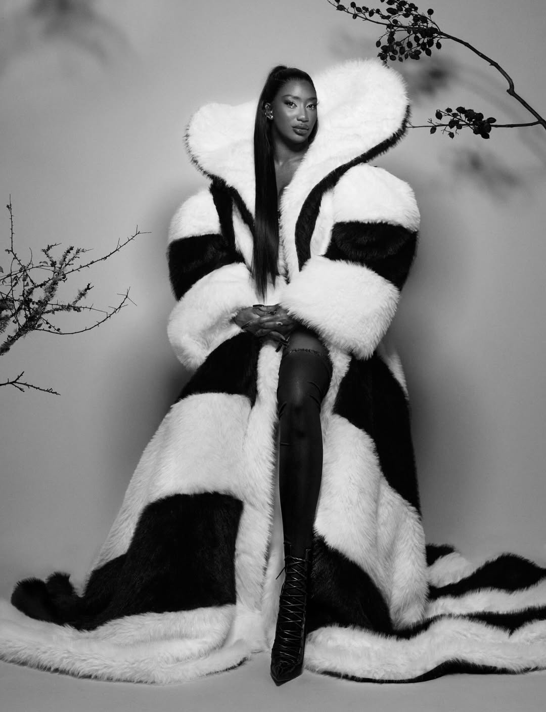 Jean Baptiste Mondino X Aya Nakamura for Numero Magazine Dec. 25