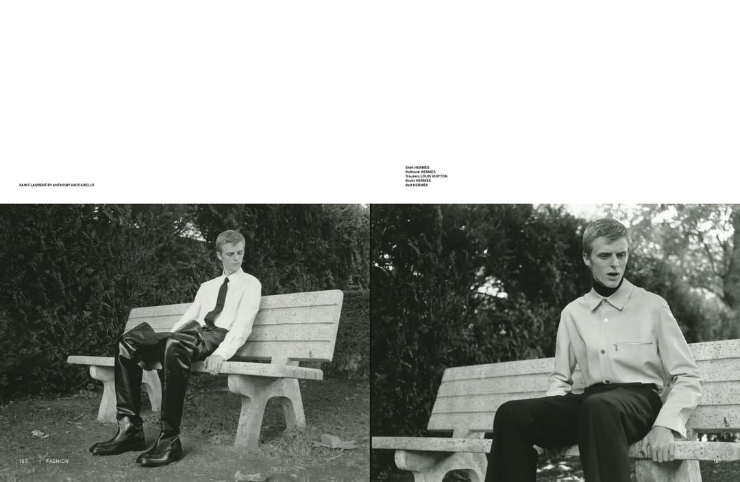 Between the Static @port_magazine Issue 37
Photography @suffomoncloa
Styling @mitchellbelk
Model @finnc23 
Casting @ikki_casting
Production @myselfproduction_paris