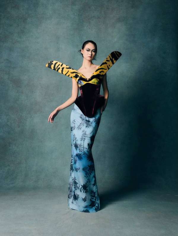 An enchanting moment where fashion rises be...