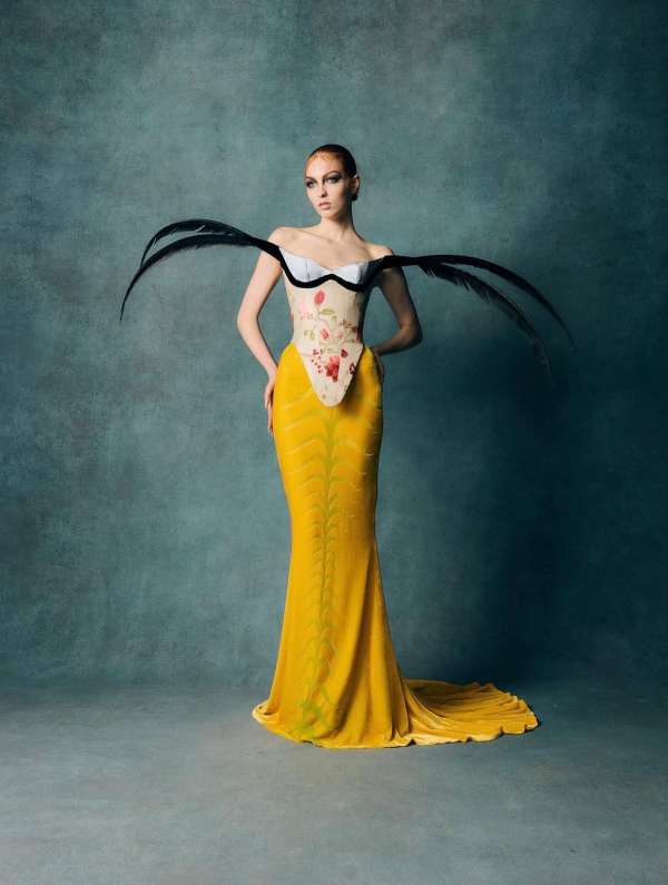 An enchanting moment where fashion rises be...