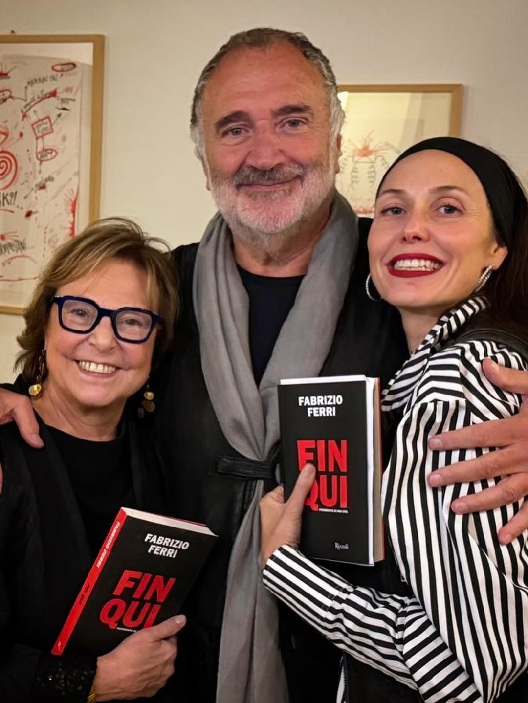 On October 9th, @fabrizioferriofficial presented his book FIN QUI (Till Here) at @casaitaliananyu, in a vibrant and heartfelt conversation with @graziadannunzio.

By his side, as always, his wife and partner in life, art, and business @industriasuperstudio, @geraldinapolverelliferri, curator of the powerful installation “Breathtaking”, a collection of portraits of friends and icons such as Willem Dafoe, @isabellarossellini, @juliannemoore, @theofficialsting, and many others. After its debut in Milan, “Breathtaking” is now in Venice, soon to travel to London and Paris.

A beautiful and attentive audience filled the room, embracing Fabrizio’s reflections, memories, and anecdotes, moments that flowed naturally between art, life, and the passage of time.

A heartfelt evening celebrating art, memory, and the beauty of a life lived “TILL HERE”…

Highlights of the evening:
1. Pillola of the presentation: Fabrizio Ferri sharing how he connected with the talents he portrayed.
2. A touching dialogue between Grazia D’Annunzio and Fabrizio Ferri, revisiting lifetime memories.
3. Fabrizio Ferri presenting FIN QUI.
4. Fabrizio remembering his childhood and the profound influence of his parents (in the photo, Fabrizio with Grazia D’Annunzio and a portrait of his father).
5. Fabrizio walking the audience through the concept and process behind Breathtaking (in the photo Fabrizio with Grazia D’Annunzio and Julianne Moore’s portrait in the background).
6. FIN QUI books displayed.
7. Fabrizio ready to sign copies of his book.
8. & 9. Moments of Fabrizio signing books for the guests.
10. A beautiful portrait of Fabrizio Ferri with his wife and curator of Breathtaking Geraldina Polverelli, and their friend and interviewer Grazia D’Annunzio.
11. Fabrizio Ferri and Geraldina Polverelli.
12. Fabrizio Ferri with Geraldina Polverelli, Grazia D’Annunzio, Zarifa Garofalo and Samuele Frimaio.

#FINQUI #NY #fabrizioferri #breathtaking #art #photography #memories