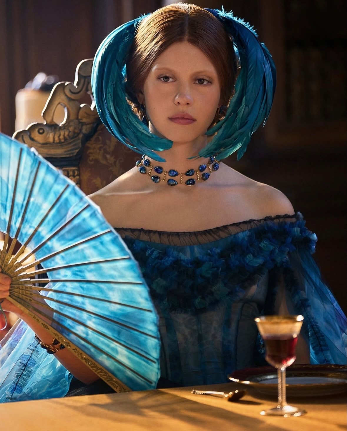 A haunting beauty wrapped in light and shadow.

•••
#repost

@wmag Guillermo del Toro’s #Frankenstein is a visual feast, thanks in part to costume designer @katehawleycostume’s sumptuous, jewel-toned creations. “We looked at a lot of Caravaggio paintings,” Hawley says. “We talked a lot about color and light” especially the challenge of maintaining vibrancy in a candlelit world. As Elizabeth, Mia Goth wears richly hued gowns that blaze against the gray Victorian London backdrop, including a spellbinding malachite-inspired dress that glows like a living gemstone. Her wardrobe shines even brighter with @tiffanyandco pieces, among them an archival scarab necklace that echoes Elizabeth’s reverence for all living creatures. At the link in bio, Hawley breaks down the inspirations and painstaking work behind the film’s unforgettable looks from the monster’s wolf coat to Elizabeth’s blood-soaked wedding dress. Have you watched?
-
@netflix