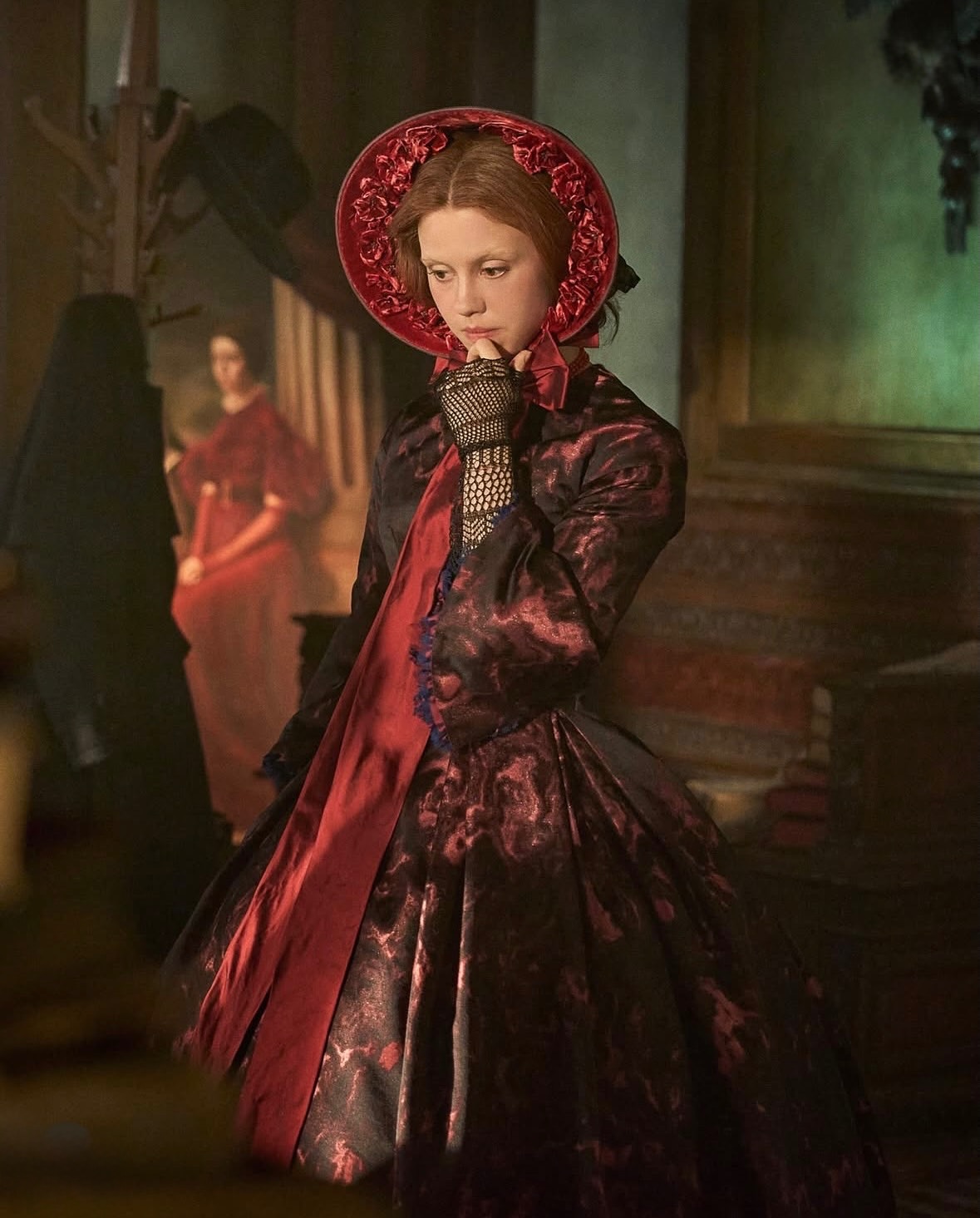 A haunting beauty wrapped in light and shadow.

•••
#repost

@wmag Guillermo del Toro’s #Frankenstein is a visual feast, thanks in part to costume designer @katehawleycostume’s sumptuous, jewel-toned creations. “We looked at a lot of Caravaggio paintings,” Hawley says. “We talked a lot about color and light” especially the challenge of maintaining vibrancy in a candlelit world. As Elizabeth, Mia Goth wears richly hued gowns that blaze against the gray Victorian London backdrop, including a spellbinding malachite-inspired dress that glows like a living gemstone. Her wardrobe shines even brighter with @tiffanyandco pieces, among them an archival scarab necklace that echoes Elizabeth’s reverence for all living creatures. At the link in bio, Hawley breaks down the inspirations and painstaking work behind the film’s unforgettable looks from the monster’s wolf coat to Elizabeth’s blood-soaked wedding dress. Have you watched?
-
@netflix