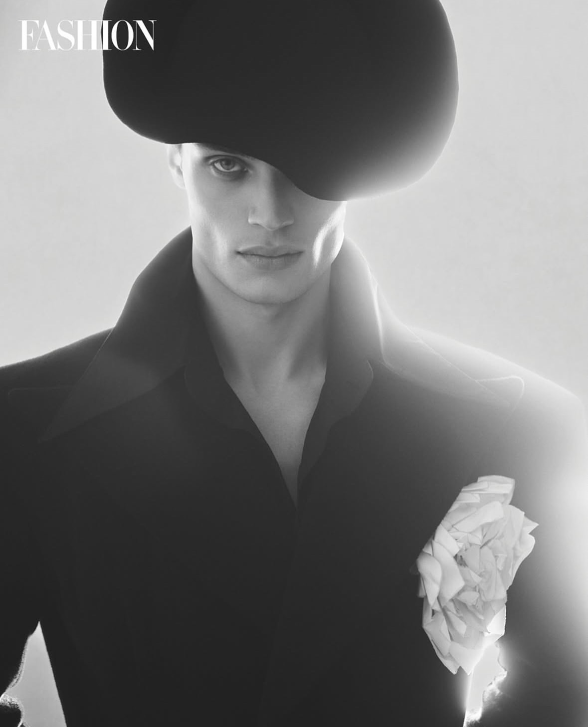 Here is a glamourous option without any dashes or hyphens:

•••
#repost

@fashioncanada Menswear steps into a new era this season. A monochromatic vision transforms into something bold sculptural and almost surreal. A study in shape movement and pure style.

Photographer @natashagerschon
Publisher @deidremarinelli
Creative director @georgeantono1
Editor in Chief Liz Guber
Stylist @ashleygalang
Makeup @beautyroom6 for @p1magency
Hair @ryanlmcgovern for @p1magency
Fashion assistant @chhataguptaa
Fashion intern @elektra.loves.kesha
Models @aaronhearn04 for @sutherlandmodel @mel_yanga for @wantmanagement