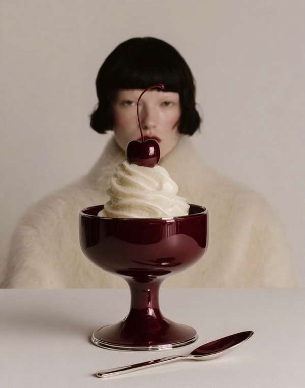 A vision drenched in velvet tones and whisp...