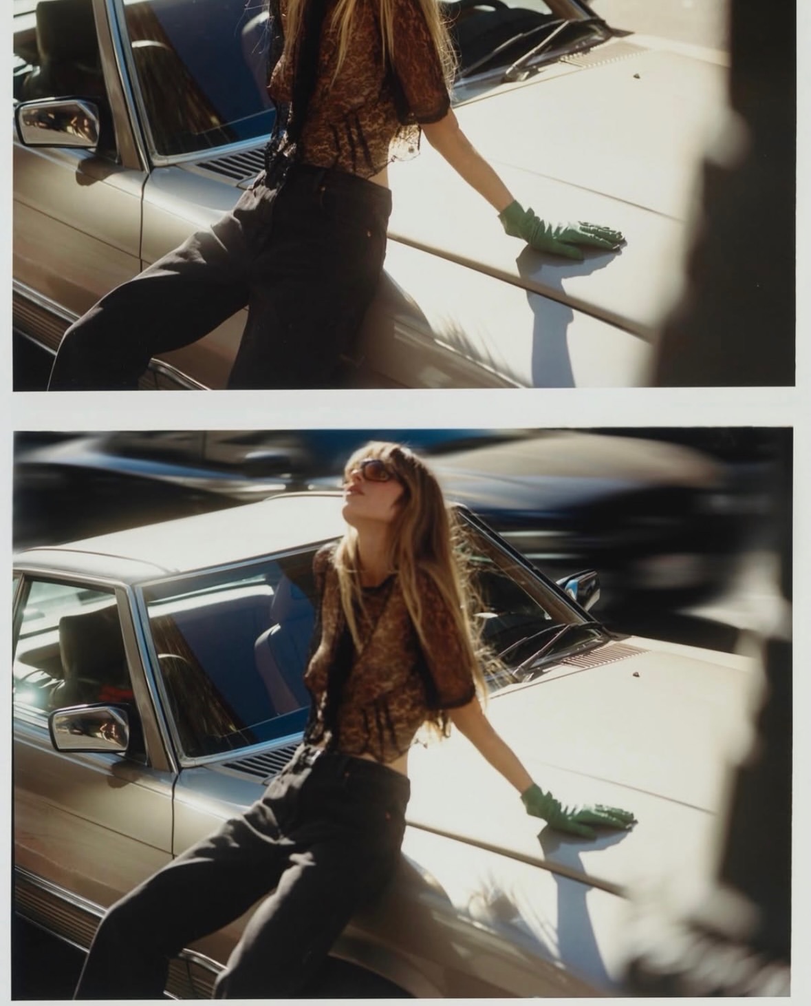 Glamour with the windows down, somewhere between s...