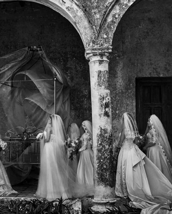 Across cultures, a bride becomes a vision o...