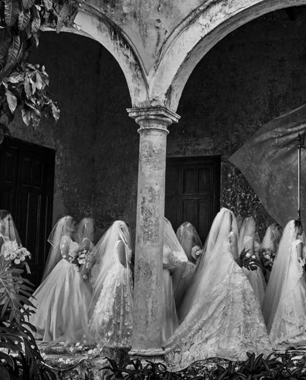 Across cultures, a bride becomes a vision o...