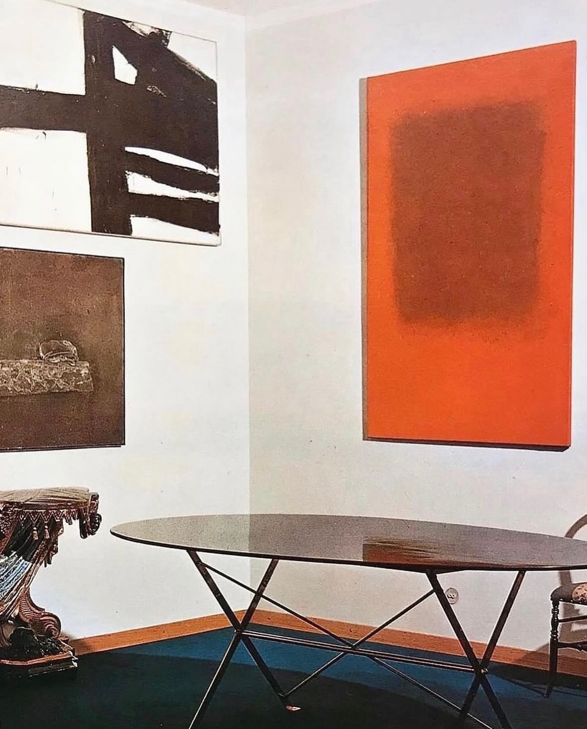Living with Rothko. Colour becomes atmosphere, and even the most opulent room learns the art of silence.

Via @charlesgmagne

#MarkRothko #LivingWithArt #ArtAndInteriors #ColorField #TheArtOfLiving