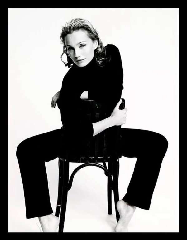 A borrowed chair, an unmistakable presence....