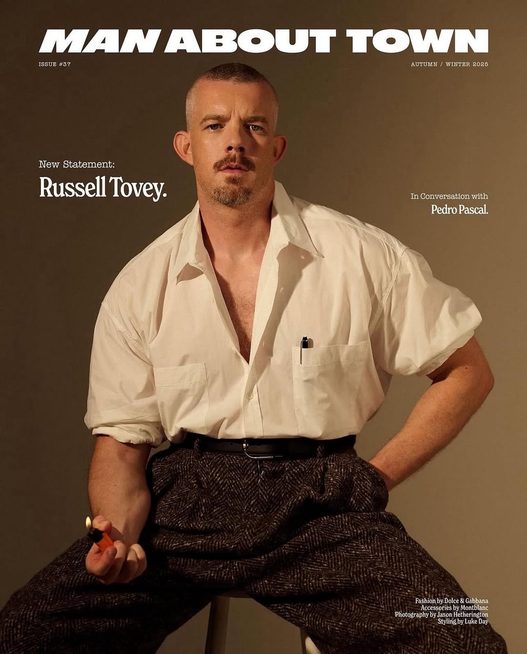 Jason Hetherington X Russell Tovey for Man About Town Nov. 25
