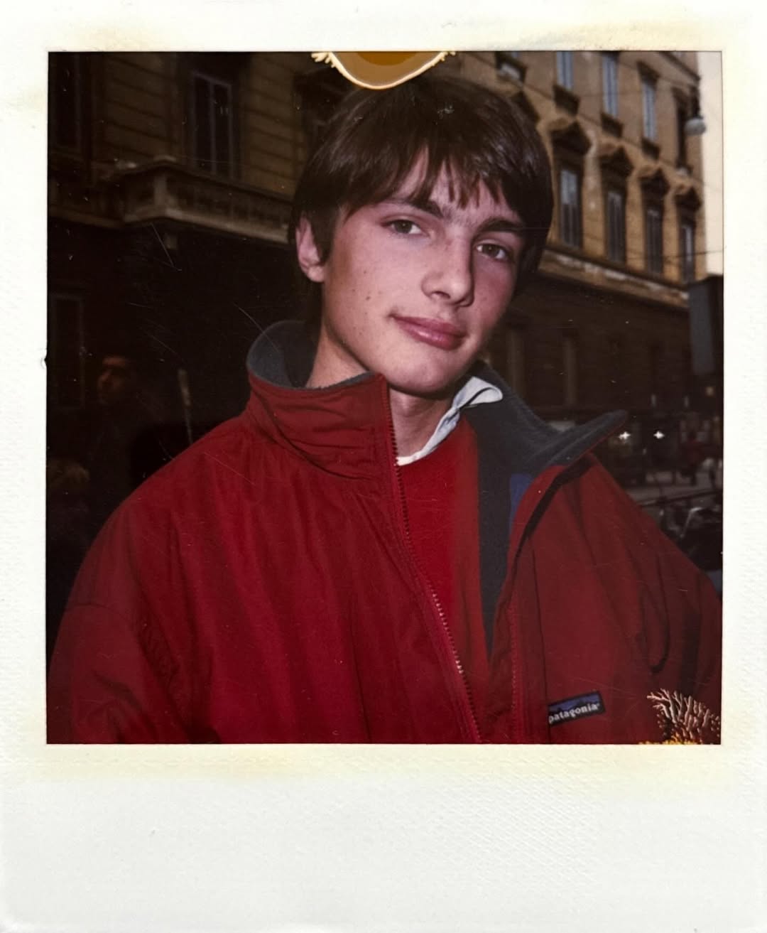 I once tried to bring a stray dog home from Milan…
but this is the boy I found that day.
Francesco Castellini
Versace casting, Milan
I spotted him on the street and completely flipped.
He looked like a young, slightly awkward Tom Cruise —
straight out of an old Italian film.
No English. No Italian on my end.
He was genuinely confused why anyone would want his picture.
Those were always the ones I loved most —
completely unaware of their beauty.
A week later he was on set, holding his own with the biggest models in the world.
He was 15, which, in those years, wasn’t unusual.  Different moment. 

But what stayed with me wasn’t that.
It was the dog Bruce photographed him with…
and how hard we tried to get it back to the States for me. 
We couldn’t.
And I’ve never quite forgotten piccolo cane.