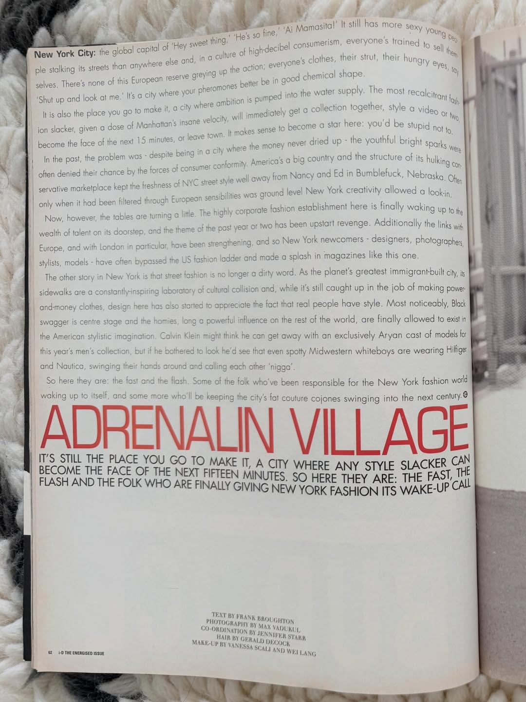 In 1996, i-D asked me to cast “New York’s New ...