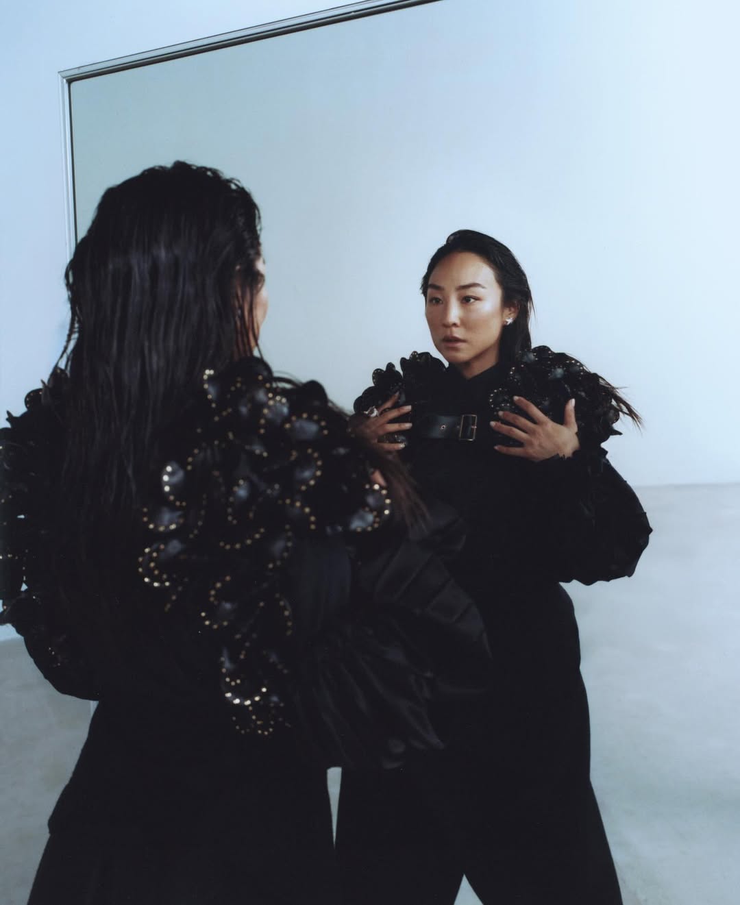 Jonny Marlow X Greta Lee for WWD Dec. 25
