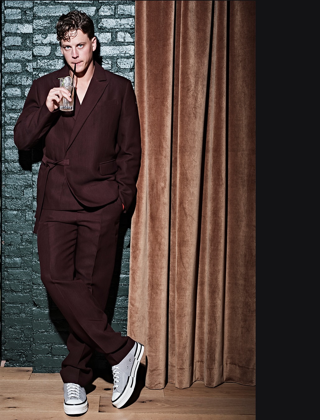 The weather is cooling off and so is Joe Burrow in this chilly cover for Sports Illustrated shot by @clay_patrick_mcbride !