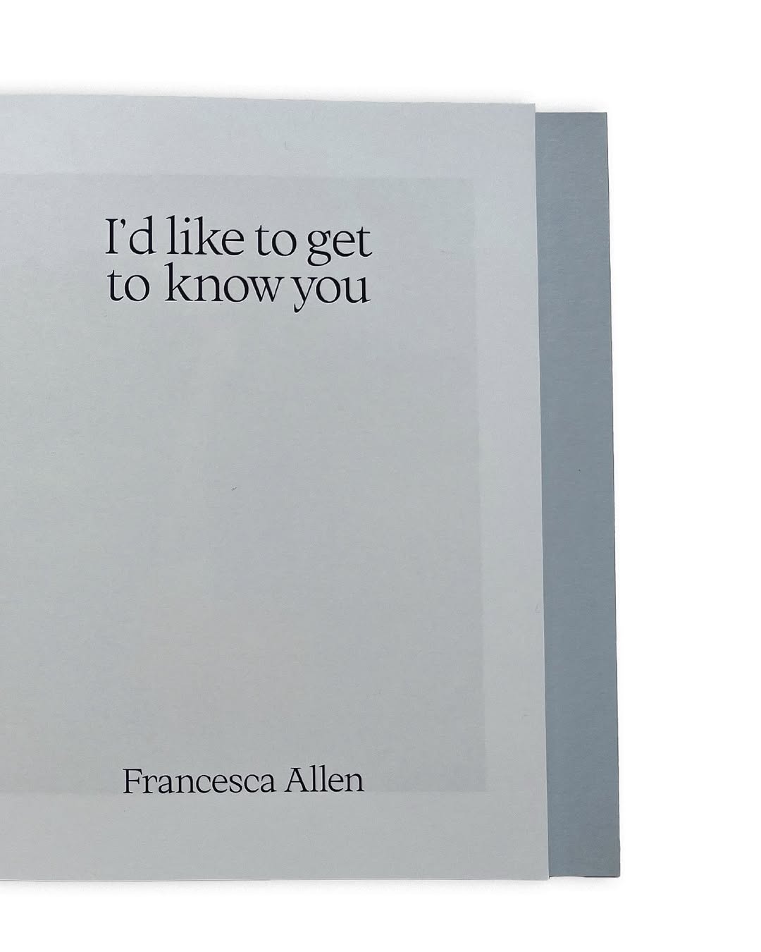 Set over a summer in rural Devon, I’d like to get to know you is photographer Francesca Allen’s (@francesca_allen_) tender exploration of her evolving relationship with her younger sister, Alida. What unfolds is a portrait of hesitations and revelations, a push and pull that speaks to the complexity of familial bonds.
⠀⠀⠀⠀⠀⠀⠀⠀⠀
In sun-soaked images, Francesca captures moments of tension and ease, intimacy and distance, as the sisters navigate shifting dynamics and self-discovery.
⠀⠀⠀⠀⠀⠀⠀⠀⠀
This book marks Francesca’s first photo series featuring her sister, Alida. Since its 2022 release, she has continued to document Alida across new locations and life stages.
⠀⠀⠀⠀⠀⠀⠀⠀⠀
#francescaallen #photographer #alida #book