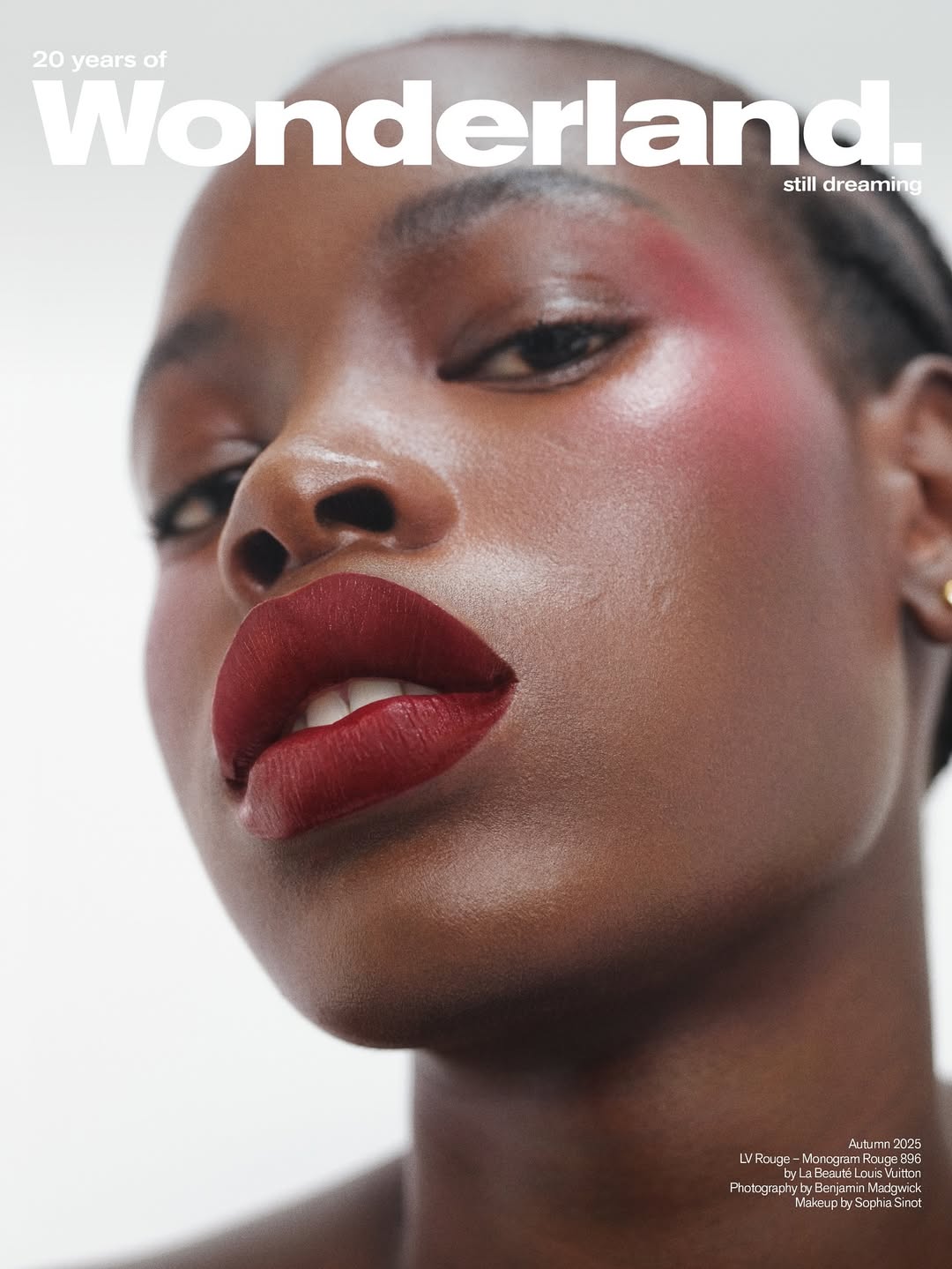 Benjamin Madgwick (@benjaminmadgwick) photographs Adhieu Arok (@adhieu.jurkuch) for the cover of @wonderland’s 20th anniversary issue wearing @louisvuitton beauty
⠀⠀⠀⠀⠀⠀⠀⠀⠀
Model @adhieu.jurkuch 
Words by @ericarana
Senior Editor @ellabardsley_
Editor @ericarana
Features Editor @tibbitsben
Art Director @mike.w.morton
Assistant Art Director @beth1owri
Junior Art Director @llltash
Fashion Director @abigailhazard
Production Director Lola Randall
Production Director @clemmiehyde
Hair by @sandrahahnel 
Make-up by @sophiasinot 
Nails by @jessica_ciesco
Props and Texture Stylist @olivia.clifford_
1st Photography Assistant @gracetasselli 
2nd Photography Assistant @aurelielagoutte
3rd Photography Assistant @jonathanleigh_photo
Makeup Assistant @fp_mua
⠀⠀⠀⠀⠀⠀⠀⠀⠀
#BenjaminMadgwick #Photographer #Wonderland #LouisVuitton #Beauty