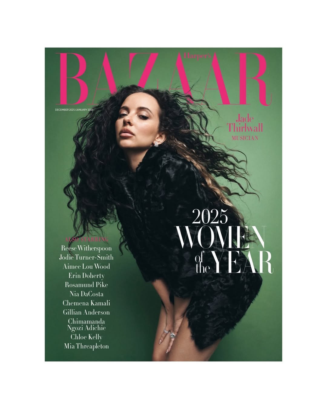 Jem Mitchell (@jem_mitchell_studio) photographs @jadethirlwall wearing @miumiu @debeersofficial for the cover of @bazaaruk’s five special-edition Women of the Year 2025.
⠀⠀⠀⠀⠀⠀⠀⠀⠀
Editor in Chief @lydiasmag
Creative Director @zoyakaye
Stylist @crystallecox
Fashion Director @avrilmair
Acting Entertainment Director & writer @nicolafahey
Photography Director @jeslucy
Hair @zateeshahairstylist @lmcworldwide
Make up @joeyjoeychoy @thewallgroup
Manicure by @nailedbymil @snow_creatives
Set Assistant hannahiwilson
Stylist assistant @bethanyferns
Tailor @tailoredbynancy
⠀⠀⠀⠀⠀⠀⠀⠀⠀
#JemMitchell #Photographer #HarpersBazaarUK