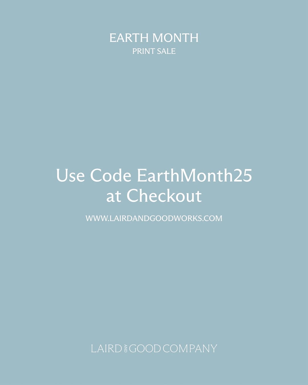 In honor of Earth Month, we’re offering 25% off ...