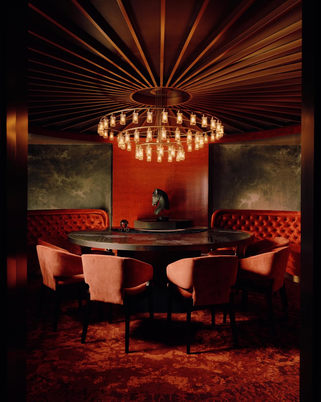 William Jess Laird (@william.jess.laird) photographs The Hand & The Eye (@thehandandtheeye) at Chicago’s L. Hamilton McCormick Mansion. Designed by Architect David Rockwell of the @rockwellgroup the space is a home for live magic and elevated dining, cultivating shared experiences and human connection.
The five-story project contains multiple theaters, from the intimate to the grand, allowing for a choreography that ensures no two guests’ experiences are the same or repeated. Each room has a unique identity to evoke different moods, while certain historic details have been left intact, such as an ornate, carved plaster staircase or the thick, masonry walls outlining the ghost of the original mansion.
#WilliamJessLaird #Photographer #thehandandtheeye #rockwellgroup #LairdandGoodCompany
