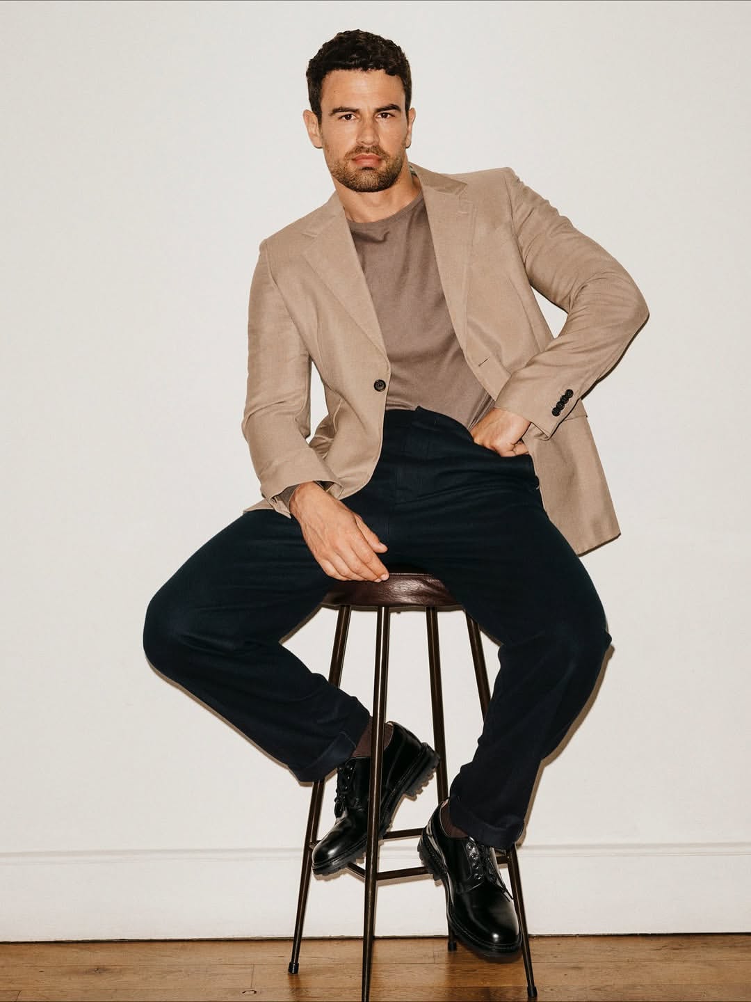 Charlie Gray X Theo James for The Sunday Times Style Nov. 25