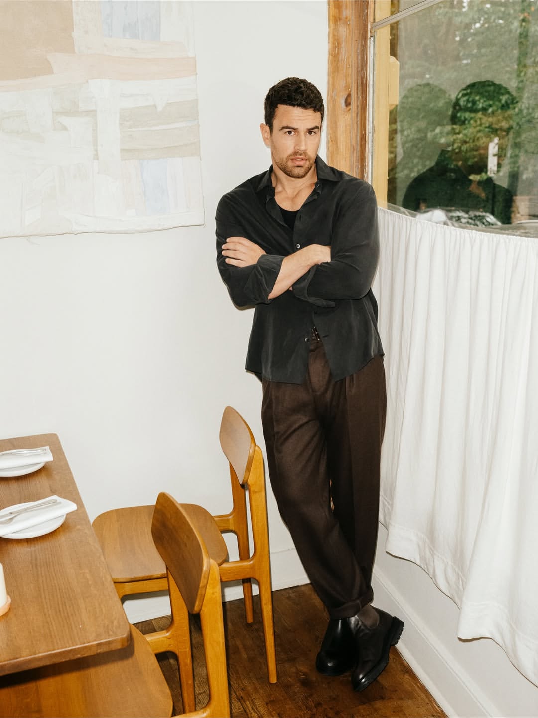 Charlie Gray X Theo James for The Sunday Times Style Nov. 25