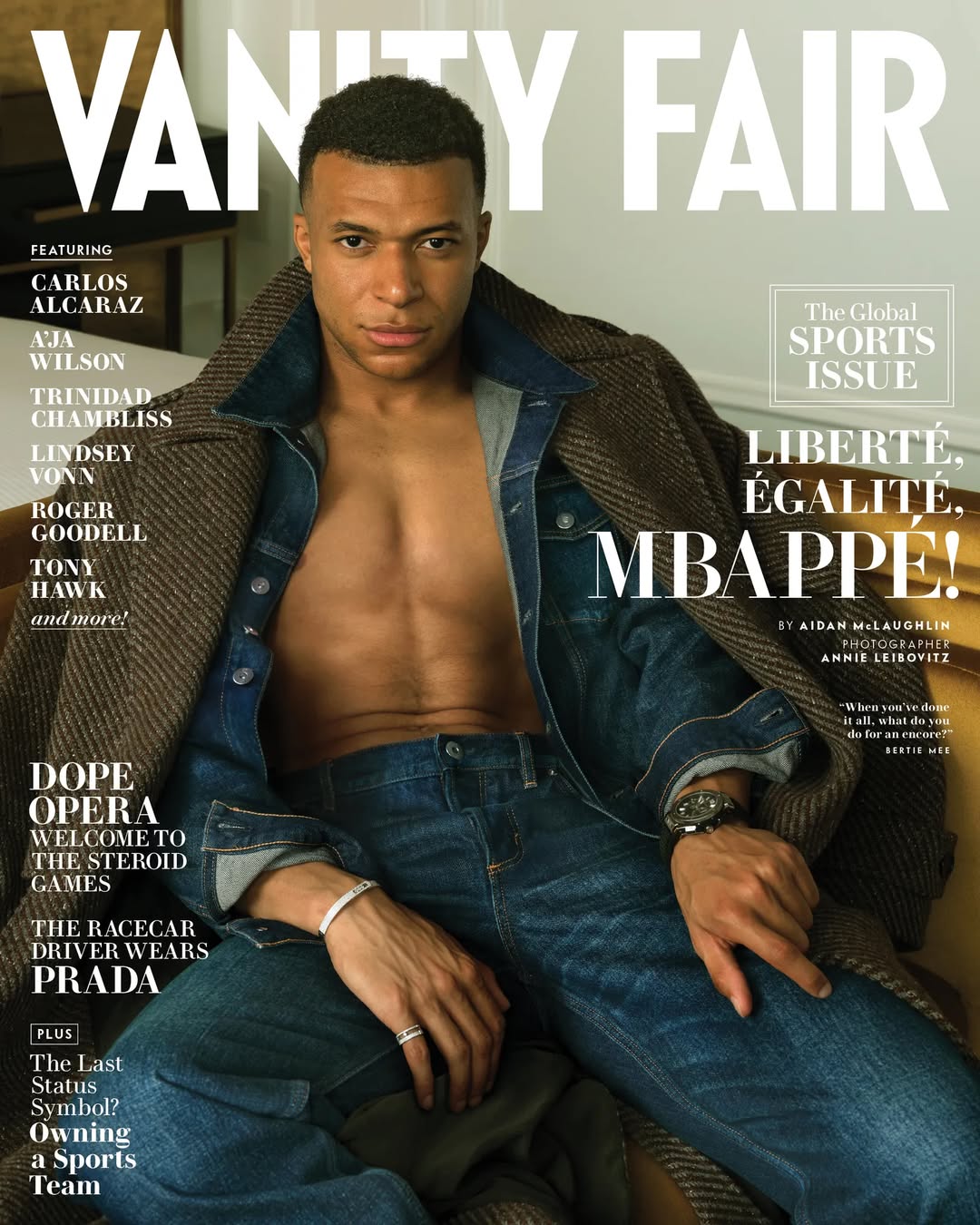 Annie Leibovitz X Kylian Mbappé for Vanity Fair May. 26