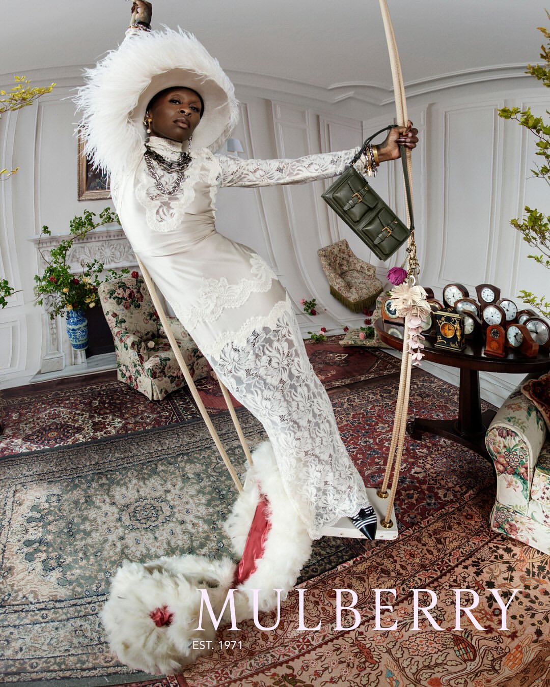 CYNTHIA ERIVO FOR MULBERRY BY TIM WALKER 🤍🪽

Photographer & Director: @timwalker 
Stylist: @kphelan123 
Set Designer: @migsbento 
Floral Design: @rolloskinner 
Interviewer: @omndi
Make-Up Artist: @joyadenuga
Nail Artist: @shadesofshea_
Production Company: @lgstudio_
Campaign DOP: @jeremyvalender
Interview DOP: @georgedommpower

Creative Direction: @henriettta
Art Direction: @maria___claraaaa__

Lighting Director: @paulrburns
1st Assistant: @antonioperricone
2nd Assistant: @isabelmaccarthy
Digi Tech: @tony_iva_nov
Gaﬀer: @tomthemac
Stylist Assistants: @chelseyclarke @yurikohiratsuka_
Tailor: Ian Hundley
Set Build: @andyknightltd
Retouch: @touchdigital
Edit & Grade: @attheshop
Sound Design:@nickofranklin
Production Director: @laurakgalligan
Senior Producer: @gracieyabsley
Producer: @camillamlewis 
Production Manager: @lima.walters
Production Coordinator: Sofia Jankovic
Talent Team Coordinator: @carlyjn
Production Assistants: @ellasouzan @georgephilllips @mikayah.noah @rafaelramirezfilms @babycowax @baos.graph @jacobdawess @nema_pretzel

Special thanks to - @mulberryengland for having us + @claireinglefinch for making this happen <3
