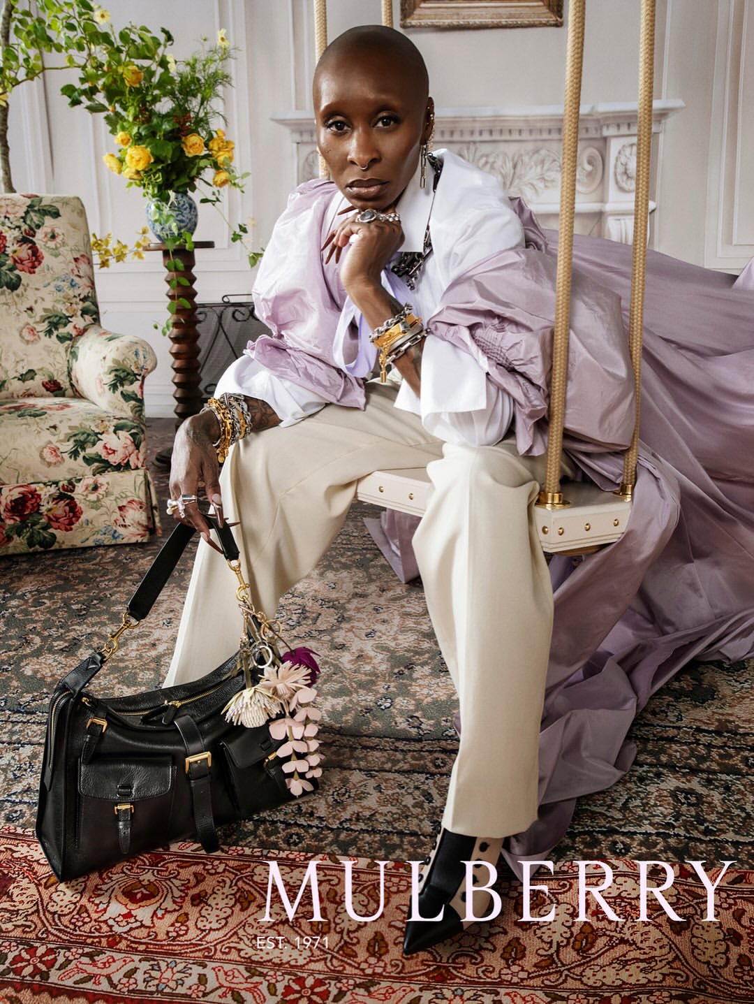 CYNTHIA ERIVO FOR MULBERRY BY TIM WALKER 🤍🪽

Photographer & Director: @timwalker 
Stylist: @kphelan123 
Set Designer: @migsbento 
Floral Design: @rolloskinner 
Interviewer: @omndi
Make-Up Artist: @joyadenuga
Nail Artist: @shadesofshea_
Production Company: @lgstudio_
Campaign DOP: @jeremyvalender
Interview DOP: @georgedommpower

Creative Direction: @henriettta
Art Direction: @maria___claraaaa__

Lighting Director: @paulrburns
1st Assistant: @antonioperricone
2nd Assistant: @isabelmaccarthy
Digi Tech: @tony_iva_nov
Gaﬀer: @tomthemac
Stylist Assistants: @chelseyclarke @yurikohiratsuka_
Tailor: Ian Hundley
Set Build: @andyknightltd
Retouch: @touchdigital
Edit & Grade: @attheshop
Sound Design:@nickofranklin
Production Director: @laurakgalligan
Senior Producer: @gracieyabsley
Producer: @camillamlewis 
Production Manager: @lima.walters
Production Coordinator: Sofia Jankovic
Talent Team Coordinator: @carlyjn
Production Assistants: @ellasouzan @georgephilllips @mikayah.noah @rafaelramirezfilms @babycowax @baos.graph @jacobdawess @nema_pretzel

Special thanks to - @mulberryengland for having us + @claireinglefinch for making this happen <3