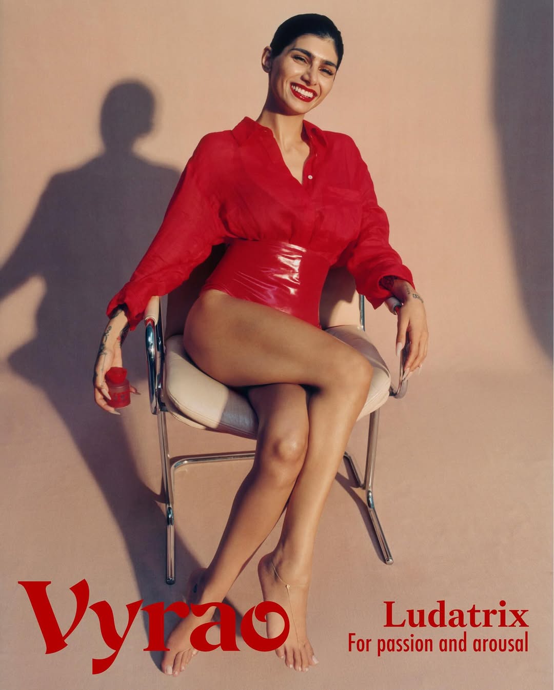 @vyraoworld ❤️

Talent @MiaKhalifa
Talent @Isamayaffrench
Photographer & Director @alexleese
Stylist @danielleemerson_
Makeup Artist @isamayaffrench
Hair Stylist @kiyokoodo
Set Designer @ash_e_thomas
DOP @georgenicolaides
1st AC @benjoleggett
1st Assistant Tomo Inenga
Photo Assistant Felix TW
Photo Assistant Abena Appiah
Styling Assistant Amelia Howells
Makeup Assistant Natasha Sultana
Hair Assistant @hairbyvillsstudio
Production @lgstudio_
Senior Producer @gracieyabsley 
Producer @amelia.elsworthsmith
On Set Producer @jameslongville
Production Manager @lima.walters
Production Assistant @grainger.jake
Production Assistant @georgephillips
Post Production @imagine.ldn