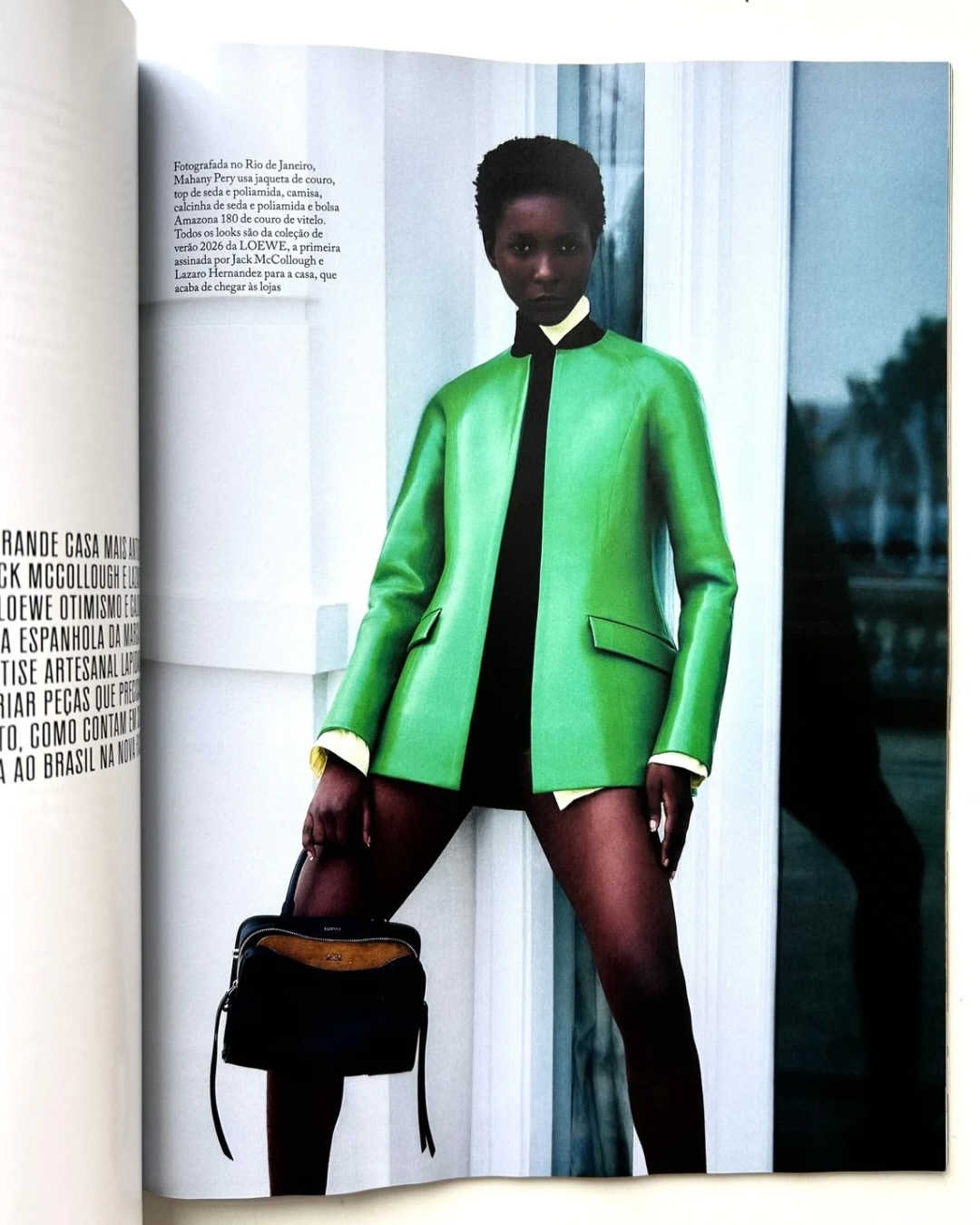 Vogue Brasil featuring Mahany Pery wearing Loewe, ...