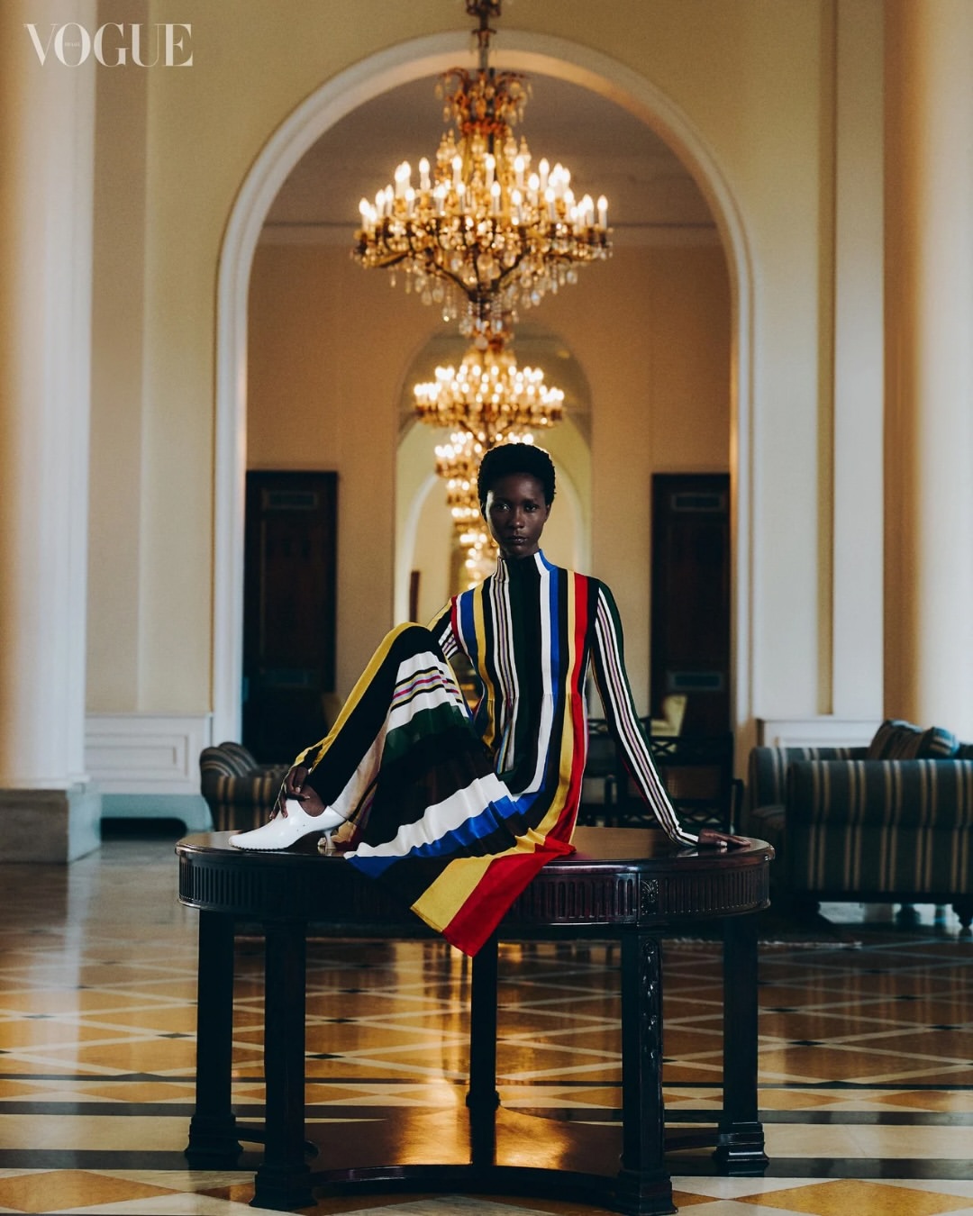 Vogue Brasil featuring Mahany Pery wearing Loewe, ...