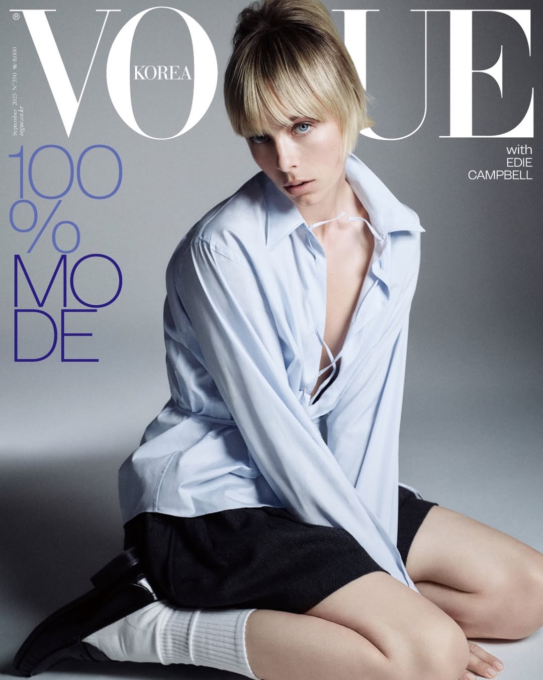 @ediebcampbell for @voguekorea 
Shot by @seanandseng 
@hhioiio 
Hair: @lukehersheson 
Make up: @janeenwitherspoon_ 
Casting: @bertmartirosyan 
@visualpark_creative