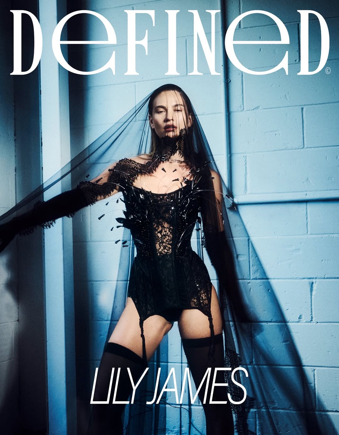 @definedmag 
Talent: @lilyjamesofficial 
Photographer and Founder: @rachell_photo 
Casting Director: @theannabelbrog 
Interview: @emilyzemler 
Stylist: @briconstyle @saintlukeartists 
Hair: @ilhammestour @thewallgroup 
Makeup: @makeupbykellymcclain 
@aframe_agency 
Nails: @michelleclassnails @lmcworldwide 
DOP: @jeak @wibagency 
Film Editor: heyjoshcooper
Defined PR: @rmpublicityofficial 
Defined Social Media: @riyajhaveri 
Styling Assistant: @ahmad.alek 
Photo Assistants: @_aklaudija @georgetomlinsonphoto 
Post: @voyteckretouch 
Studio: @loftstudioslondon 
Thanks to: @narrativepr