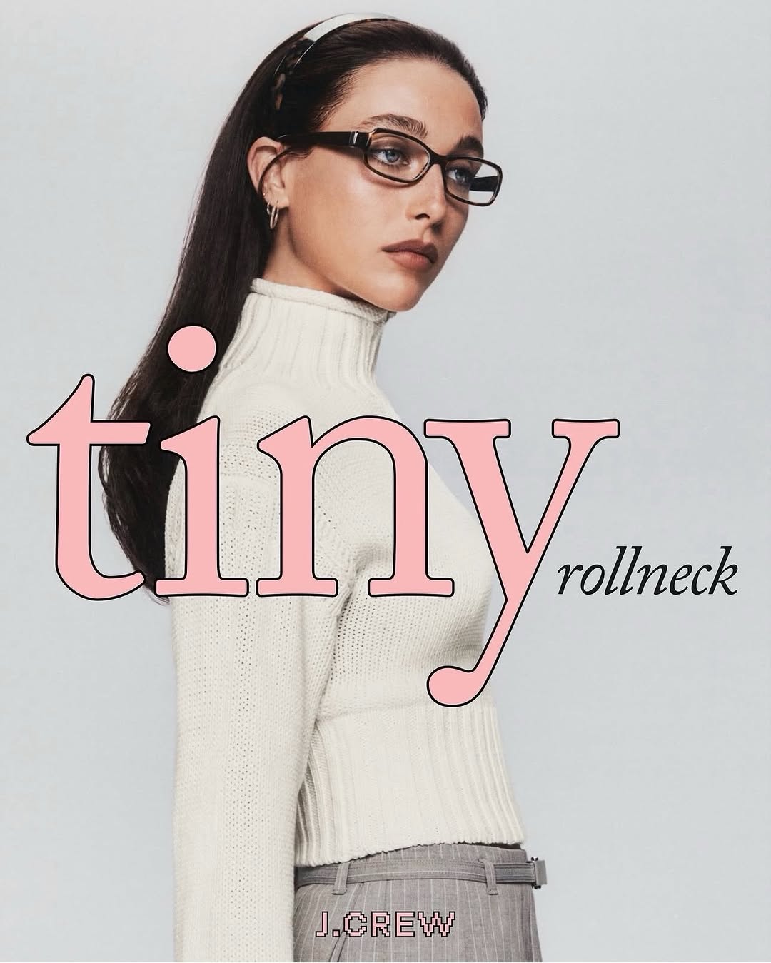 J.Crew Tiny Rollneck with @emmachamberlain photogr...